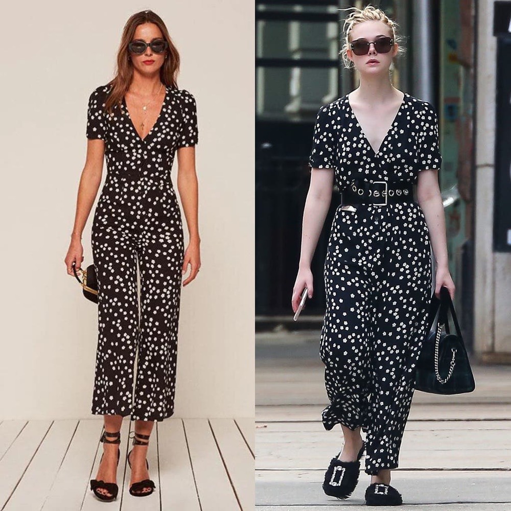 Reformation France Jumpsuit in Garland size 4